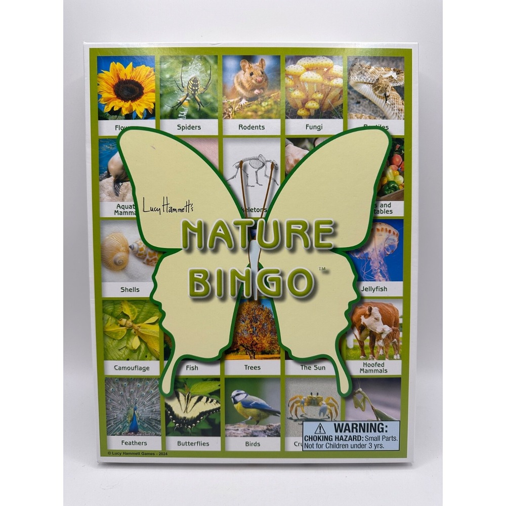 Lucy Hammett's Nature Bingo COMPLETE Photographic Animals Plants Mammals